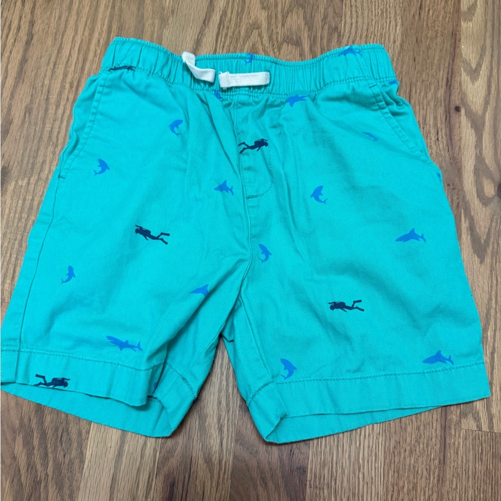 Crewcuts Blue Fish Pattern Shorts